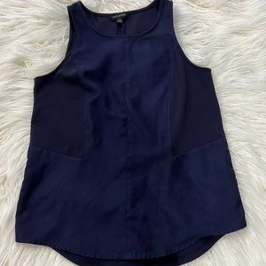 Banana Republic Sleveless Blouse Navy Blue Size S